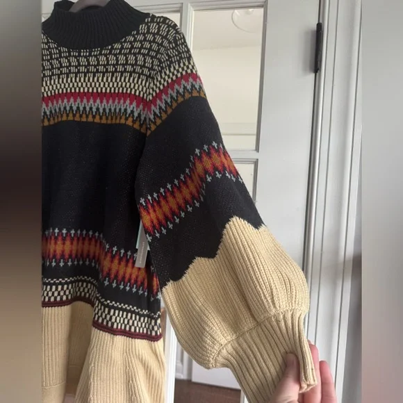 NWT Anthropologie Bubble-SleeveTurtleneck Sweater Dress